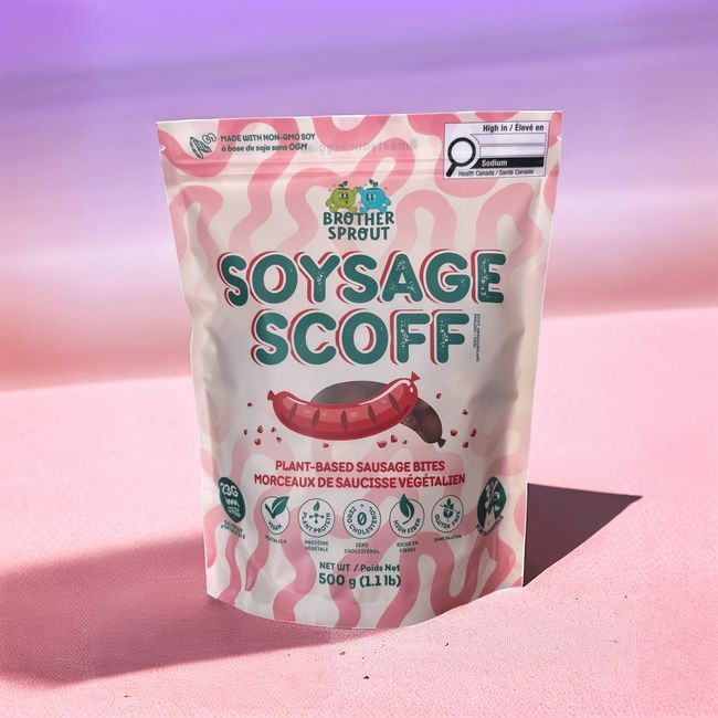 Brother Sprout Soysage Scoff Plant Based Sausage Crumbles, 500 G -- 10 Per Case