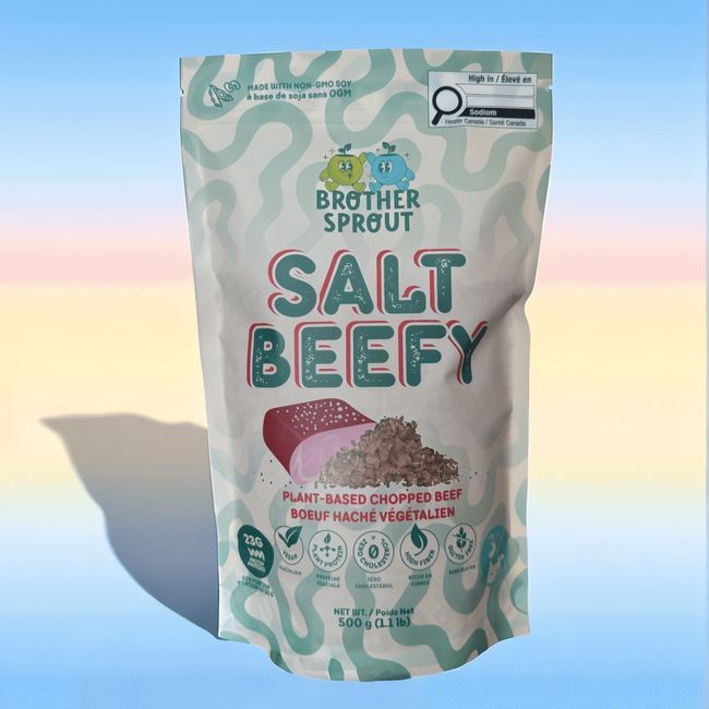 Brother Sprout Salt Beefy Plant Based Chopped Beef, 500 G -- 10 Per Case