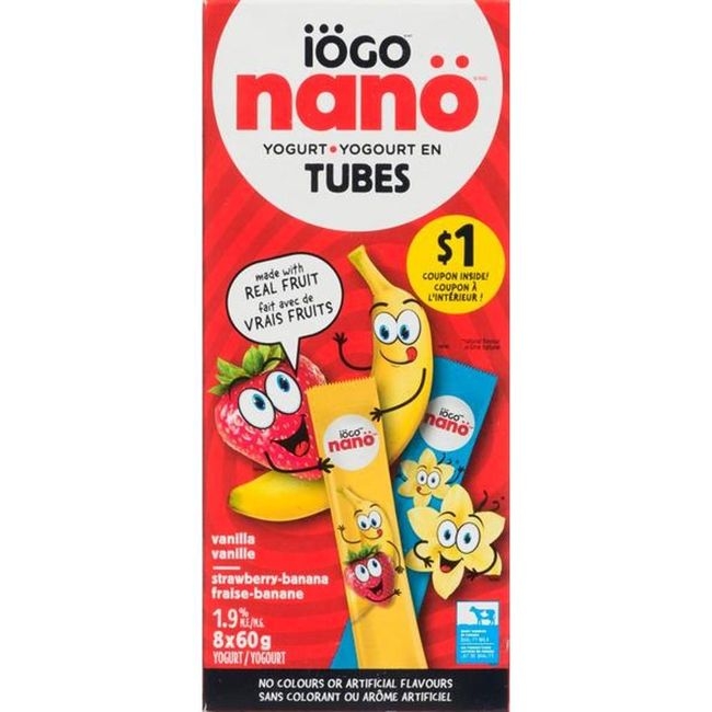 Strawberry Raspberry Banana Yogurt Tube