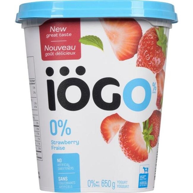 O Percent Milk Fat Strawberry Yogurt