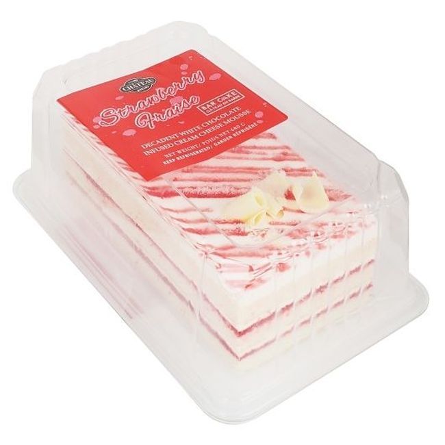 King's Pastry Strawberry White Chocolate Cream Cheese Cake, 680 G -- 8 Per Case