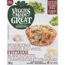 Mushroom and 3 Cheese Egg White Frittatas