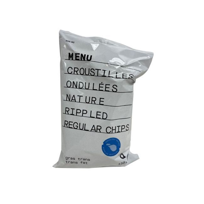 Menu Rippled Regular Plain Chips, 150 G -- 16 Per Case