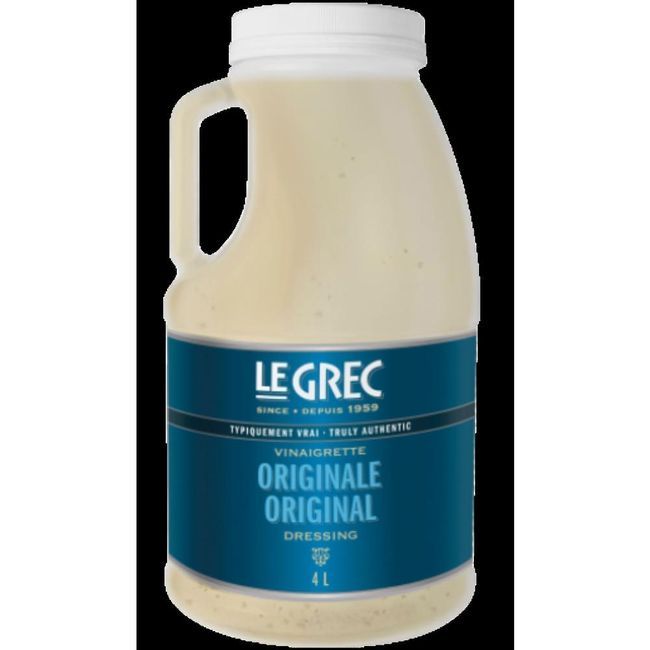 Le Grec Vinaigrette Originale, 4 L -- 2 Par Caisse