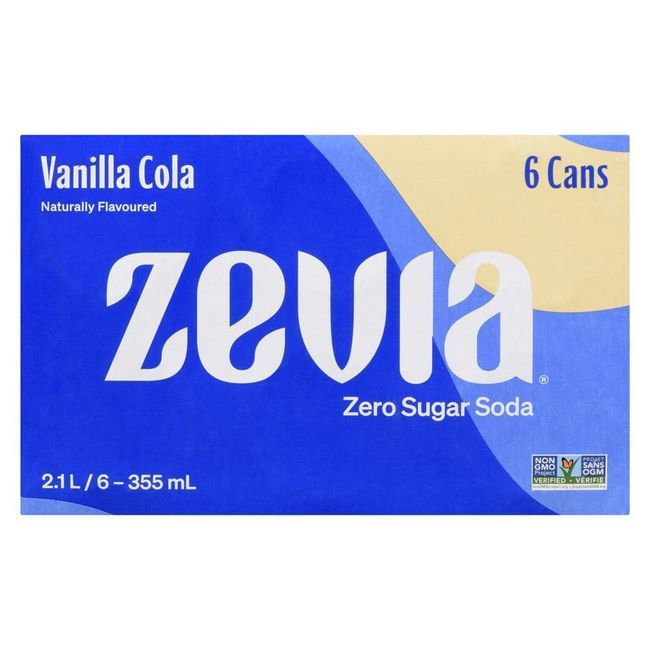 Zevia Soda Vanille Cola Sans Sucre, 355 Ml -- 24 Par Caisse