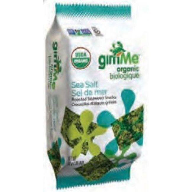 Gimme Organic Sea Salt Roasted Seaweed Snacks, 10 G -- 12 Per Case