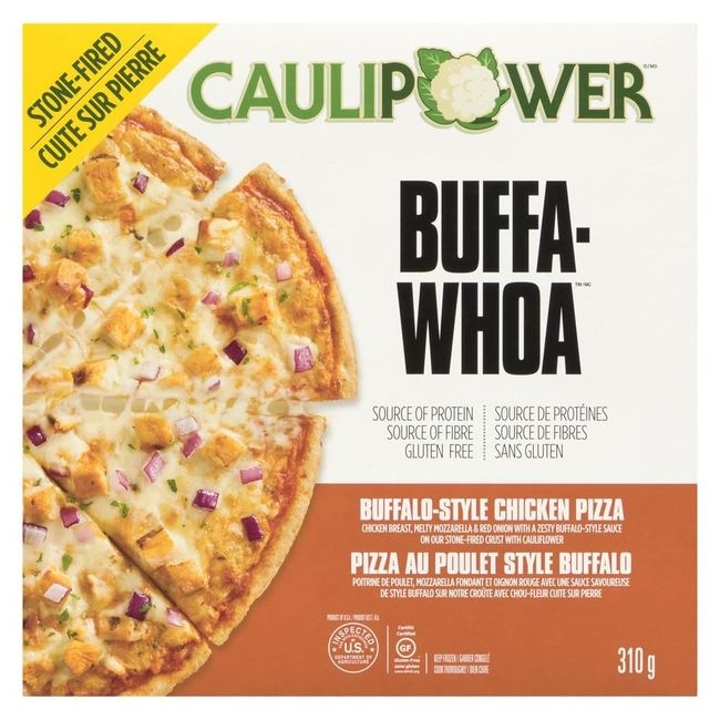 Buffalo-Style Cauliflower Crust Chicken Pizza