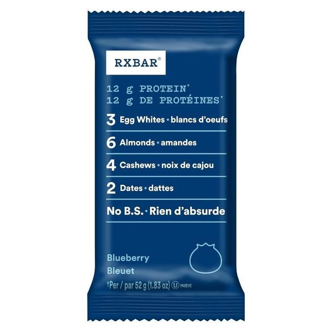 Rxbar Barre Aux Bleuets, 52 G -- 72 Par Boîte