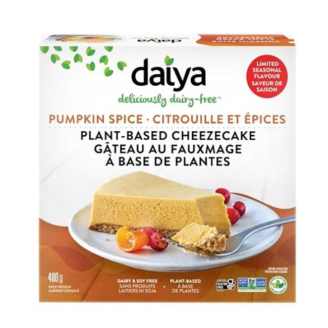 Daiya Pumpkin Spice Cheezecake, 14.1 Oz -- 8 Per Case