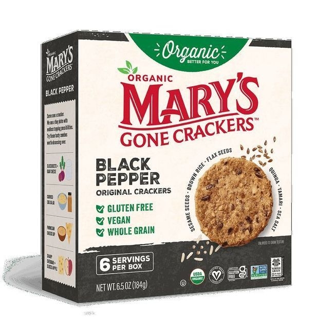 Organic Black Pepper Crackers