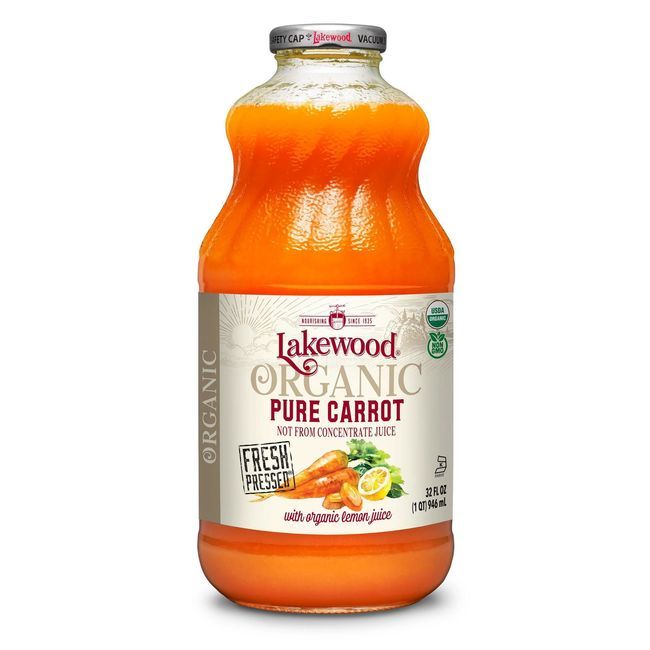 Lakewood Organic Pure Carrot Juice, 946 Ml -- 6 Per Case