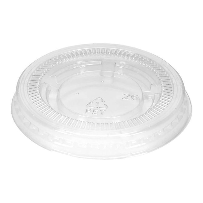 Touch Clear Pet Lid Fits 0.75-1 Fl Oz Portion Cup, 100 Count -- 50 Per Case