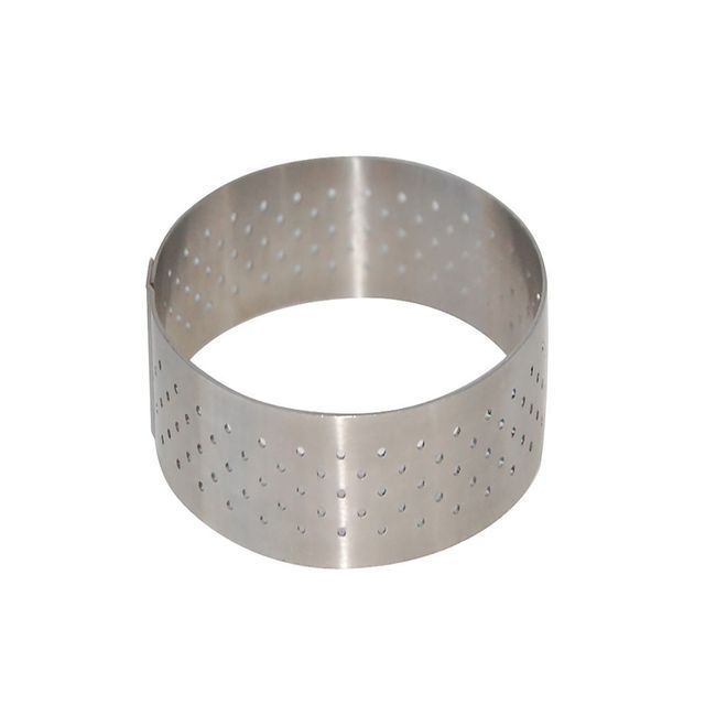 De Buyer Mini Cercle À Tarte Rond Perforé, 5,6 X 2 Cm