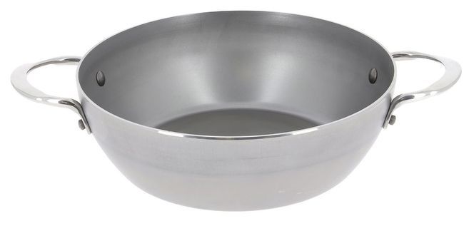 De Buyer Mineral B Element Round Country Pan With 2 Handles, 11 In