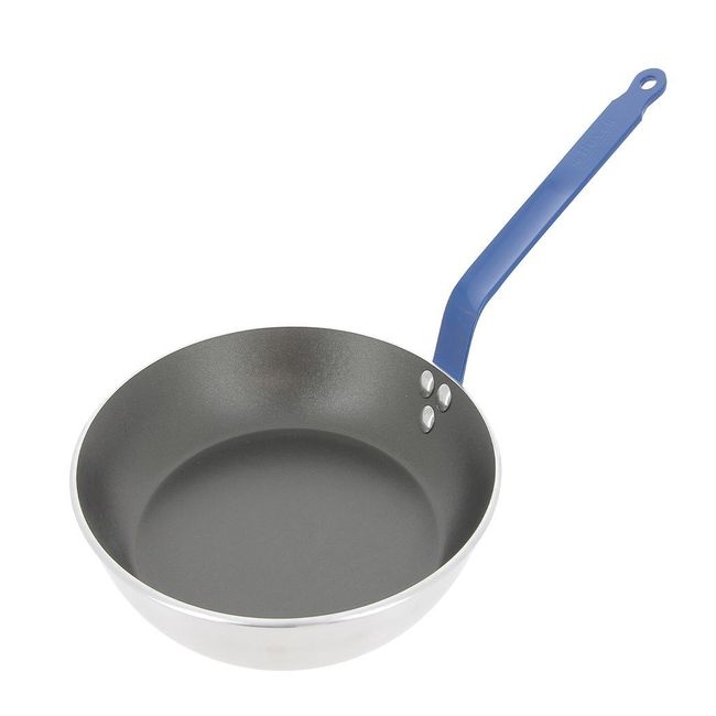 Choc Round Non Stick Frypan with Blue Handle