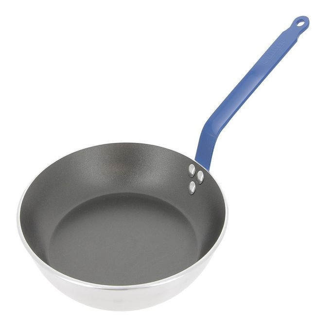 Choc Round Non Stick Frypan with Blue Handle