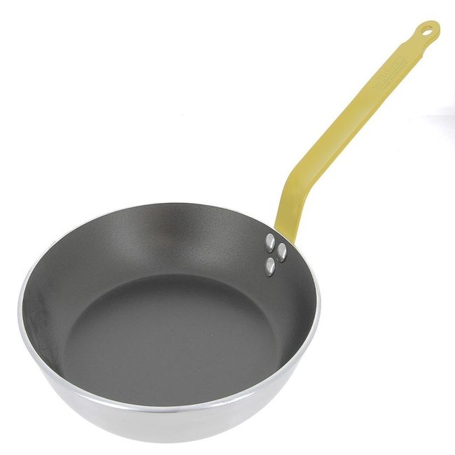 Choc Round Non Stick Frypan with Yellow Handle