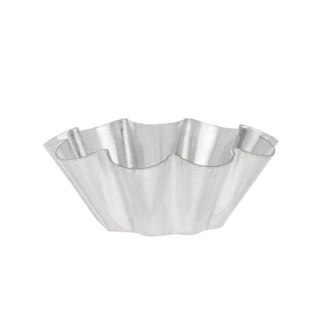 Tinned Brioche Small Fluted Mold with 9 Ribs