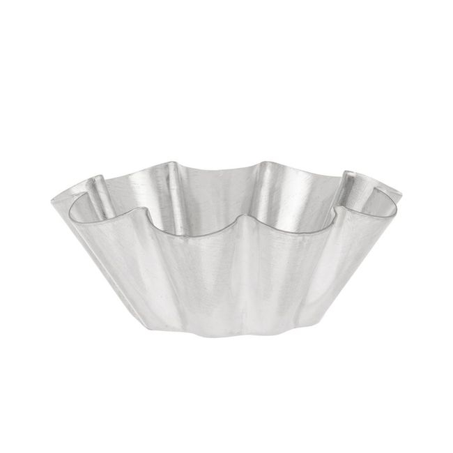 Tinned Brioche Small Fluted Mold with 10 Ribs