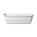 White One Third Size Ceramic Insert Food Pan