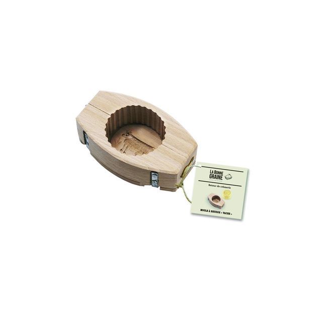 Louis Tellier Moule À Beurre Cannelé Rond En Bois De Hêtre, 6,2 X 3,5 X 2 Po
