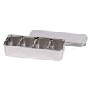 18/8 Stainless Steel Japanese 4 Mini Boxes in Container