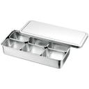 18/8 Stainless Steel Japanese 6 Mini Boxes in Container