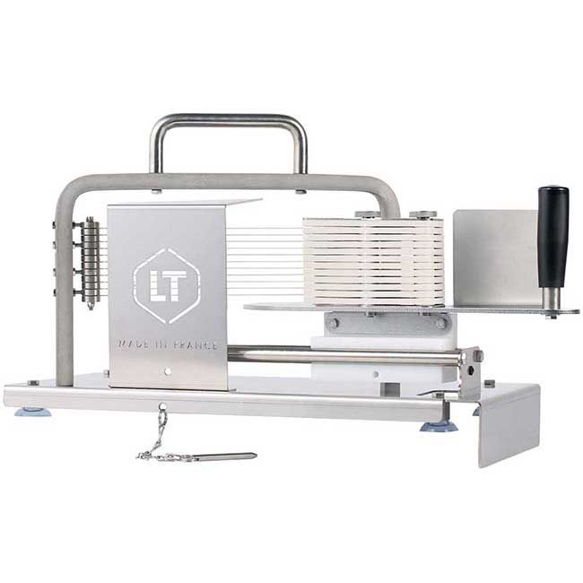 Louis Tellier Trancheuse Horizontale En Acier Inoxydable Pour Tomates Et Mozzarella, 47,5 X 19,8 X 31,8 Cm