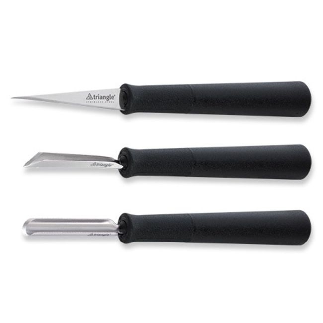 Stainless Steel Basic 3 Piece Carving Tool Set