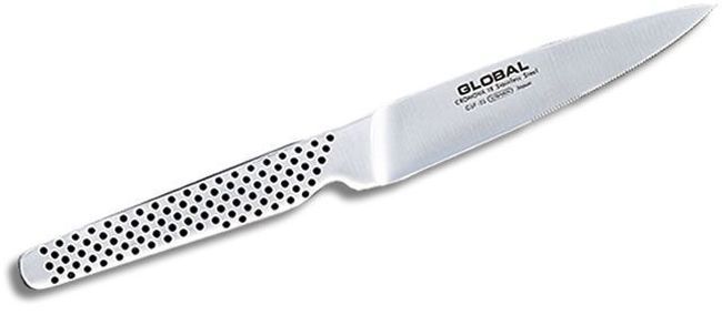 Global Couteau À Steak Dentelé Forgé, Lame De 10,8 Cm