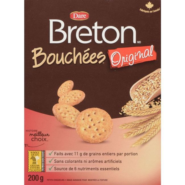 Breton Cracker Bites Original, 200 G -- 12 Par Boîte