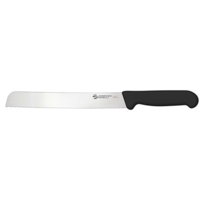 Ambrogio Sanelli Couteau À Pain Supra Avec Finition De Lame Semi-polie, Longueur 8,25 Pouces