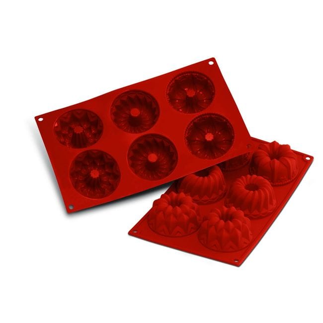 Silikomart Siliconflex Alimentary Silicone 18 Cavities Fantasy Mould, 1.5 In Diameter X 0.86 In Height Cavity