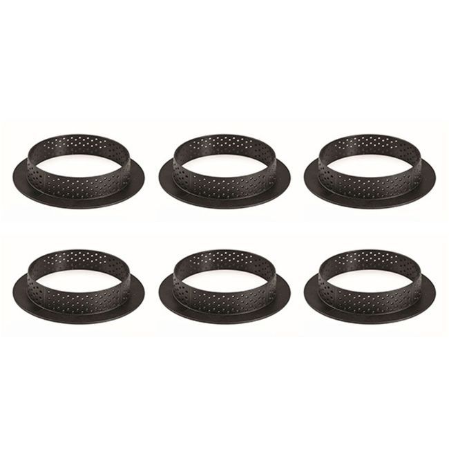 Silikomart Cercle À Tarte Microperforé Numéro 6 De 80 Mm, 14,5 Po De Longueur X 7,7 Po De Largeur X 1 Po De Hauteur