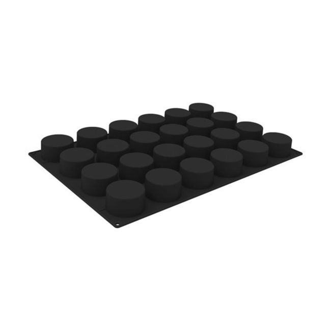 Silikomart Moule Cylindrique En Silicone À 24 Cavités, 61 X 40 X 5 Cm