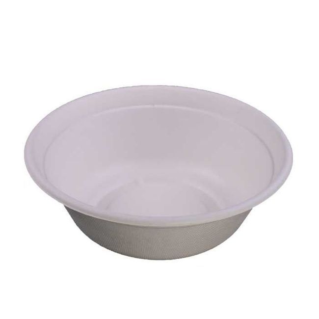 Kitch 24/7 Disposable White Multipurpose Molded Fiber Bowl, 40 Oz -- 400 Per Case