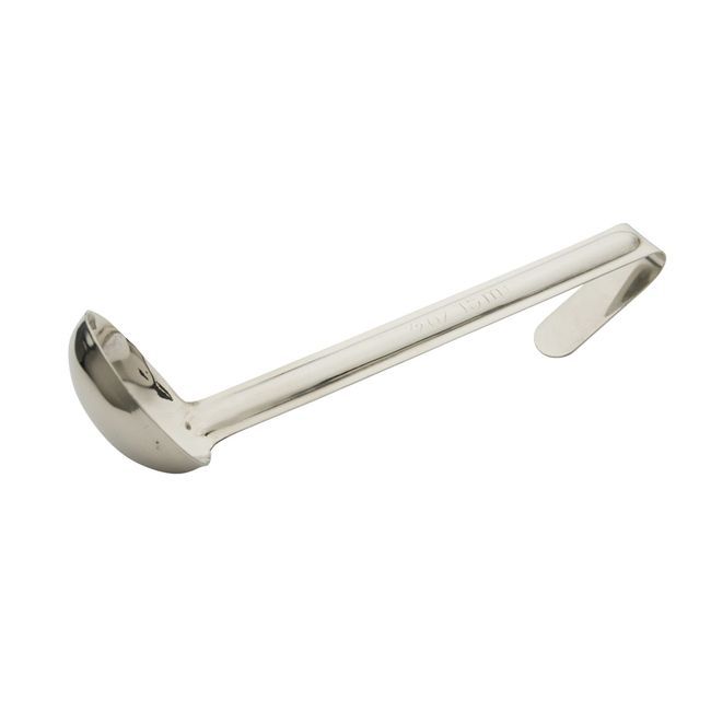 Winco Louche Monobloc En Acier Inoxydable Ldi-05sh Avec Manche De 15 Cm, Capacité De 14 G