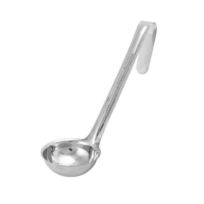 Winco Louche Monobloc En Acier Inoxydable Ldi-15sh Avec Manche De 15 Cm, Capacité De 42 G
