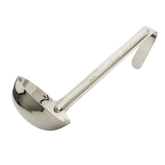Winco Louche Monobloc En Acier Inoxydable Ldi-20sh Avec Manche De 15 Cm, Capacité De 57 G
