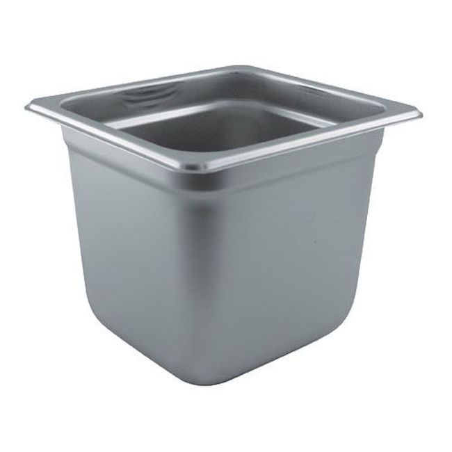 Winco Spjl-606 25 Gauge Stainless Steel Sixth Size Anti-jam Steam Table Pan, 6 In Deep