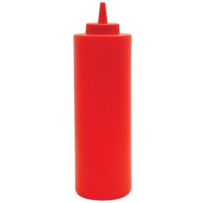 PSB-24R Plastic Red Regular Squeeze Bottle