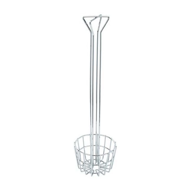 Winco Panier À Frites En Acier Inoxydable Tb-25 Pour Coquilles De Tortillas Avec Poignée De 25 Pouces Et Diamètre De 6,25 Pouces