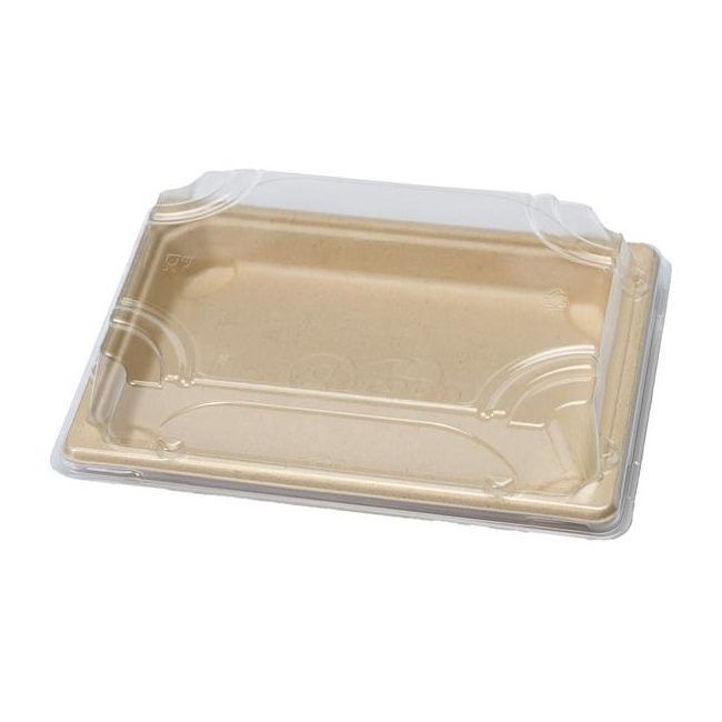 Beige Fibre Sushi Tray