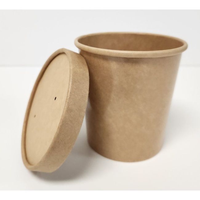 Somi Kraft Paper Food Container - Combo, 16 Oz Capacity -- 250 Per Case
