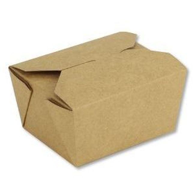 Somi Number 1 Kraft Take Out Box, 4.375 X 3.5 X 2.5 In -- 450 Per Case