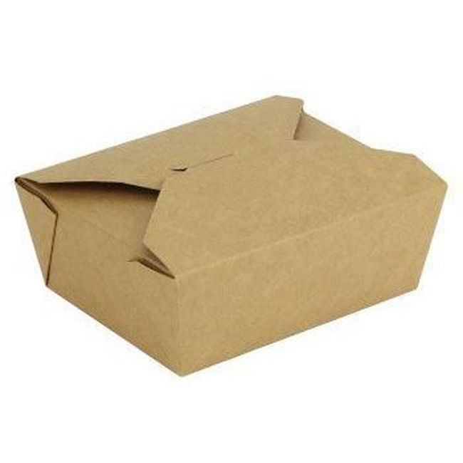 Somi Number 8 Kraft Take Out Box, 6 X 4.75 X 2.5 In -- 300 Per Case