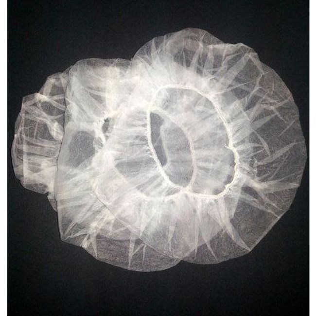 Somi White Mesh Bouffant Cap, 21 In -- 1000 Per Case