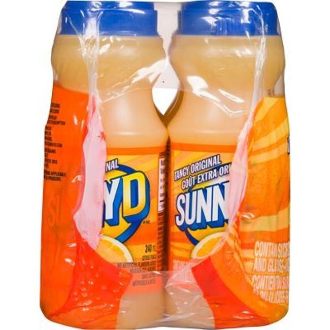 Sunny Delight Extra Taste Original Citrus Drink, 240 Ml -- 24 Per Case