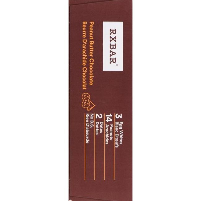 Rxbar Barre Protéinée Au Chocolat Et Au Beurre De Cacahuète, 52 G -- 72 Par Boîte