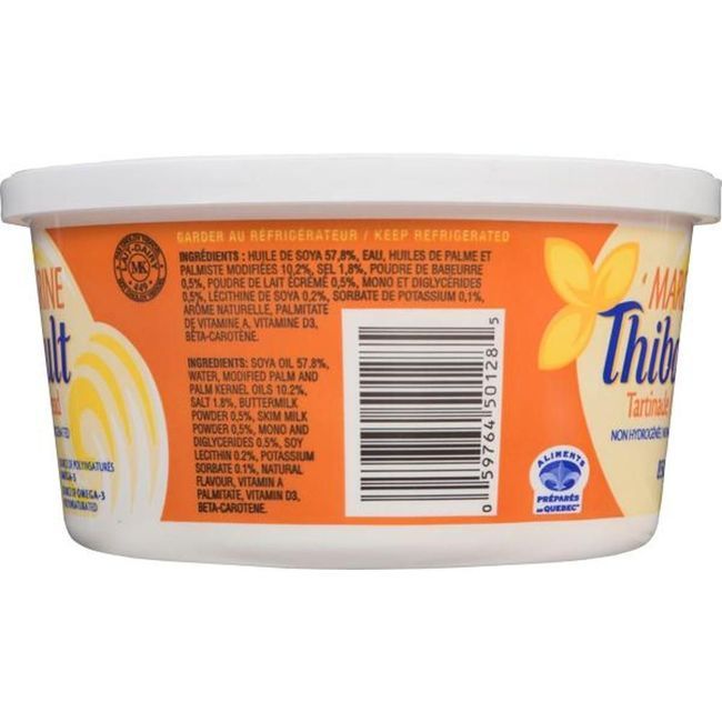 Thibault Margarine Soft N Hydro, 850 G -- 12 Par Boîte